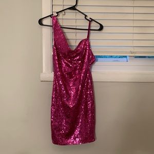 Pink sequin Hello Molly dress